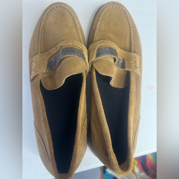 Vaneli Women’s embellished suede loafers beads Size 8.5 Sparkly Casual - Picture 4 of 7